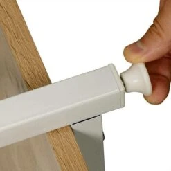 WOLTU Attaccapanni Stand Appendiabiti Con Scaffali Legno Metallo 90x40x204.5cm Bianco + Rovere Chiaro 11 WOLTU Attaccapanni Stand Appendiabiti Con Scaffali Legno Metallo 90x40x204.5cm Bianco + Rovere Chiaro -LettoMania Italia 80879976 5