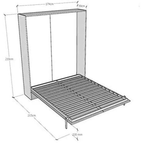 Letto A Scomparsa Verticale Matrimoniale 160 Cm Noce KENTARO 6 Letto A Scomparsa Verticale Matrimoniale 160 Cm Noce KENTARO - immagine 4