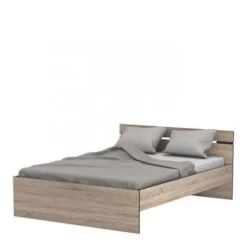 LETTO MATRIMONIALE CON CASSETTI ALASKA - Rovere / Nero -LettoMania Italia 82413388 3