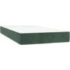 Materasso A Molle Verde Scuro 80x200x20 Cm In Velluto VidaXL 1 Materasso A Molle Verde Scuro 80x200x20 Cm In Velluto VidaXL -LettoMania Italia 82446866 1