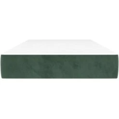 Materasso A Molle Verde Scuro 80x200x20 Cm In Velluto VidaXL -LettoMania Italia 82446866 4