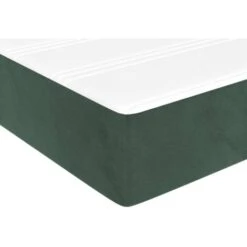 Materasso A Molle Verde Scuro 80x200x20 Cm In Velluto VidaXL -LettoMania Italia 82446866 5