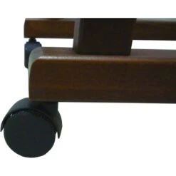 Appendiabiti Indossatore Porta Abiti In Legno Noce Marrone Per Camera Vestiti -LettoMania Italia 8294986 3