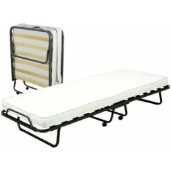 Letto Brandina Pieghevole A Doghe Con Materasso 80x200 Singola