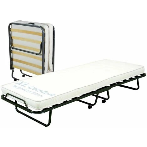 Letto Brandina Pieghevole A Doghe Con Materasso 80x200 Singola 4 Letto Brandina Pieghevole A Doghe Con Materasso 80x200 Singola - immagine 2