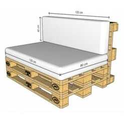 Seduta Gommapiuma Per Divano Pallet 40 X 40 Cm - 4cm -LettoMania Italia 83565614 4