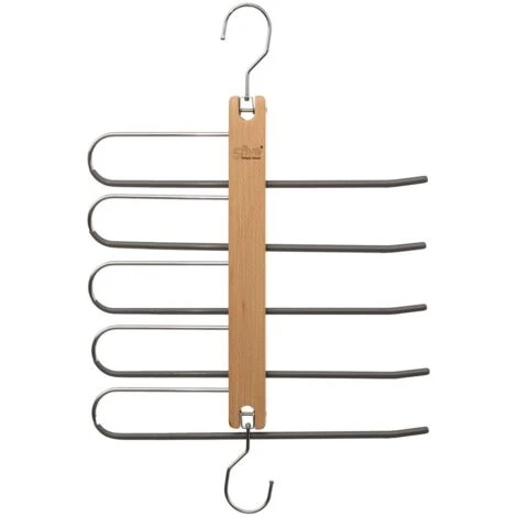 Appendino Per Pantaloni In Legno Da 5 Pezzi - 5 Five Simply Smart 3 Appendino Per Pantaloni In Legno Da 5 Pezzi - 5 Five Simply Smart
