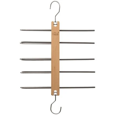 Appendino Per Pantaloni In Legno Da 5 Pezzi - 5 Five Simply Smart 4 Appendino Per Pantaloni In Legno Da 5 Pezzi - 5 Five Simply Smart - immagine 2