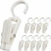Gancio Portabiancheria, Molletta, Clip Per Cappello, In Plastica, Super Resistente, Da Appendere, Girevole, Da 4,3 Pollici (bianco) 10 Pezzi 1 Gancio Portabiancheria, Molletta, Clip Per Cappello, In Plastica, Super Resistente, Da Appendere, Girevole, Da 4,3 Pollici (bianco) 10 Pezzi -LettoMania Italia 85909142 1