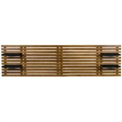 Testiera Effetto Doga 240 Cm In Legno Invecchiato E Ripiani Neri AVA 9 Testiera Effetto Doga 240 Cm In Legno Invecchiato E Ripiani Neri AVA -LettoMania Italia 88528715 3