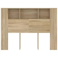 Testiera Con Scomparti Elegant - Rovere Sonoma 140x18,5x104,5 Cm 9 Testiera Con Scomparti Elegant - Rovere Sonoma 140x18,5x104,5 Cm -LettoMania Italia 90446490 3