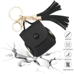 LangRay Simpolor Custodia Per Airpods 1 E Airpods 2, Custodia Per Airpods In Pelle PU Premium Con Nappe E Fibbie In Metallo, Custodia Per Airpod Con Ricarica Wireless Nera -LettoMania Italia 90785254 4