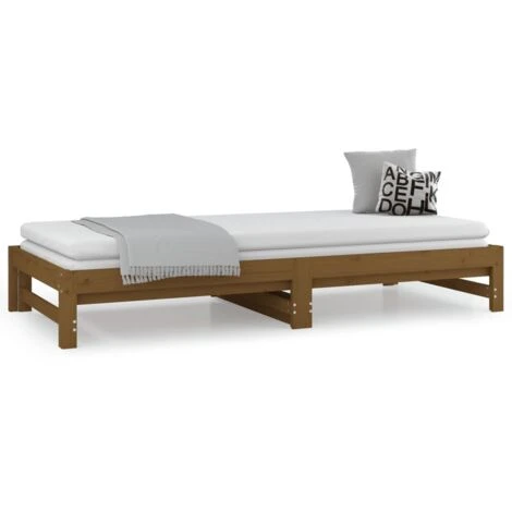 Dormeuse Estraibile - Letto Per Adulti Miele 2x(90x200) Cm Legno Massello Di Pino BV881626 - BonneVie 7 Dormeuse Estraibile - Letto Per Adulti Miele 2x(90x200) Cm Legno Massello Di Pino BV881626 - BonneVie - immagine 5