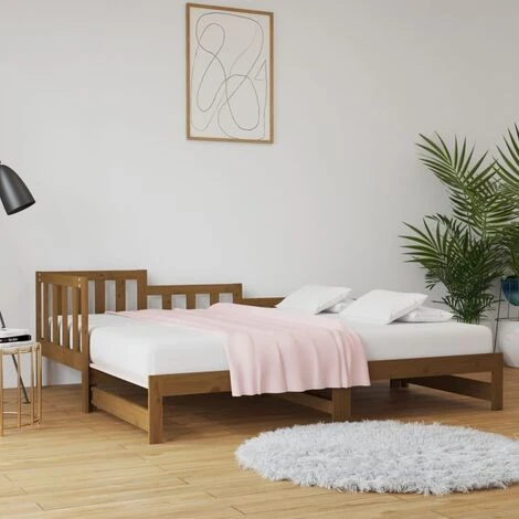 Dormeuse Estraibile - Letto Per Adulti Miele 2x(90x190) Cm Legno Massello Di Pino BV579167 - BonneVie 3 Dormeuse Estraibile - Letto Per Adulti Miele 2x(90x190) Cm Legno Massello Di Pino BV579167 - BonneVie
