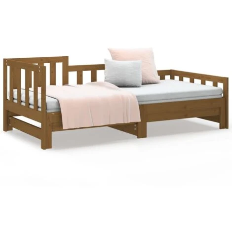 Dormeuse Estraibile - Letto Per Adulti Miele 2x(90x190) Cm Legno Massello Di Pino BV579167 - BonneVie 7 Dormeuse Estraibile - Letto Per Adulti Miele 2x(90x190) Cm Legno Massello Di Pino BV579167 - BonneVie - immagine 5