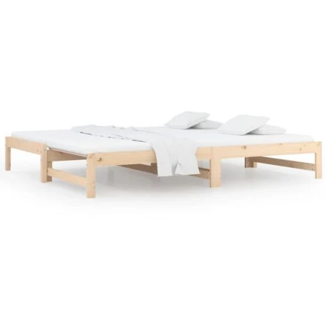 Dormeuse Estraibile 2x(90x190) Cm - Letto Per Adulti Legno Massello Di Pino BV804549 - BonneVie 4 Dormeuse Estraibile 2x(90x190) Cm - Letto Per Adulti Legno Massello Di Pino BV804549 - BonneVie - immagine 2