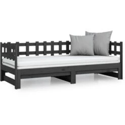 Dormeuse Estraibile - Letto Per Adulti Grigia 2x(90x190) Cm Legno Massello Di Pino BV845897 - BonneVie 11 Dormeuse Estraibile - Letto Per Adulti Grigia 2x(90x190) Cm Legno Massello Di Pino BV845897 - BonneVie -LettoMania Italia 91043401 5