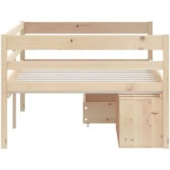 Giroletto Con Cassetti Struttura Letto - Letto Per Adulti E Contenitore In Legno Di Pino 90x200 Cm BV947449 - BonneVie -LettoMania Italia 91043457 5