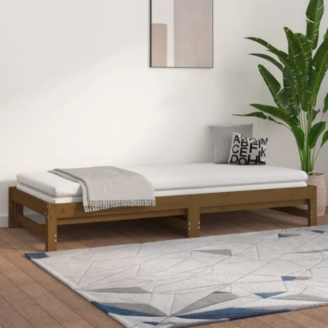 Dormeuse Estraibile - Letto Per Adulti Miele 2x(90x190) Cm Legno Massello Di Pino BV270661 - BonneVie 6 Dormeuse Estraibile - Letto Per Adulti Miele 2x(90x190) Cm Legno Massello Di Pino BV270661 - BonneVie - immagine 4