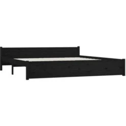 Giroletto Con Cassetti Struttura Letto - Letto Per Adulti Nero 200x200 Cm BV924158 - BonneVie -LettoMania Italia 91045834 5