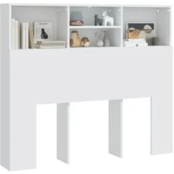 Testiera Con Contenitore Elegant - Testate E Armadi Con Contenitore Bianco 120x19x103,5 Cm BV208342 - BonneVie 10 Testiera Con Contenitore Elegant - Testate E Armadi Con Contenitore Bianco 120x19x103,5 Cm BV208342 - BonneVie -LettoMania Italia 91050880 4