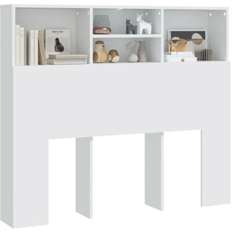 Testiera Con Contenitore Elegant - Testate E Armadi Con Contenitore Bianco 120x19x103,5 Cm BV208342 - BonneVie 6 Testiera Con Contenitore Elegant - Testate E Armadi Con Contenitore Bianco 120x19x103,5 Cm BV208342 - BonneVie - immagine 4