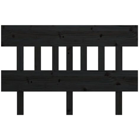 Testiera Per Letto Elegant - Testate E Armadi Nera 163,5x3x81 Cm In Legno Massello Di Pino BV269204 - BonneVie 5 Testiera Per Letto Elegant - Testate E Armadi Nera 163,5x3x81 Cm In Legno Massello Di Pino BV269204 - BonneVie - immagine 3