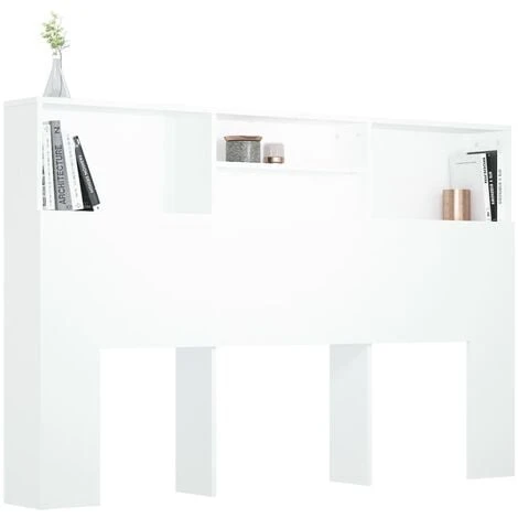 Testiera Con Contenitore Elegant - Testate E Armadi Con Contenitore Bianco 160x19x103,5 Cm BV477503 - BonneVie 6 Testiera Con Contenitore Elegant - Testate E Armadi Con Contenitore Bianco 160x19x103,5 Cm BV477503 - BonneVie - immagine 4