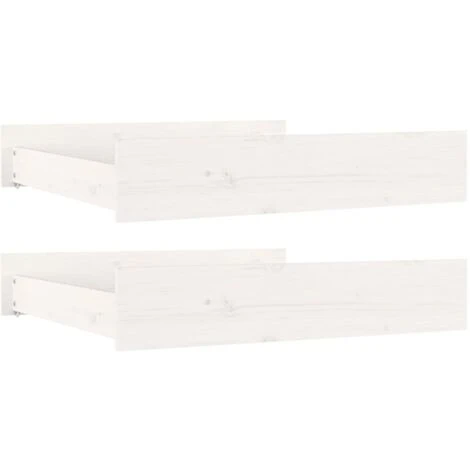 Set Di 2 Cassetti Per Letto - Cassetti Sottoletto In Legno Massello Di Pino Bianco BV365883 - BonneVie 4 Set Di 2 Cassetti Per Letto - Cassetti Sottoletto In Legno Massello Di Pino Bianco BV365883 - BonneVie - immagine 2