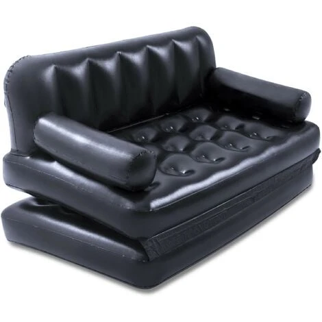 Bestway Divano Gonfiabile 5 Posizioni In 1 Colore Nero Cm. 188X152X64 Con Sacca Per Trasporto 4 Bestway Divano Gonfiabile 5 Posizioni In 1 Colore Nero Cm. 188X152X64 Con Sacca Per Trasporto - immagine 2