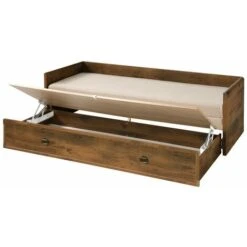 VENNA - Cama Nido Con Colchón + Cojines + Reposabrazos - Estilo Clásico - 202,5x79-154x60,5 Cm -LettoMania Italia 92493231 3