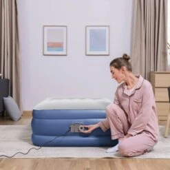 Materasso Ad Aria Tritech 1 Persona 191x97x46 Cm Blu E Grigio Bestway -LettoMania Italia 92862489 4