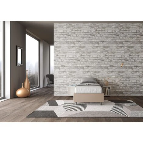 Letto Azelia Sommier L.80 P.200 Senza Rete Tortora 5 Letto Azelia Sommier L.80 P.200 Senza Rete Tortora - immagine 3