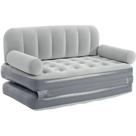 Divano Gonfiabile 3-in-1 In PVC Grigio Bestway 3 Divano Gonfiabile 3-in-1 In PVC Grigio Bestway