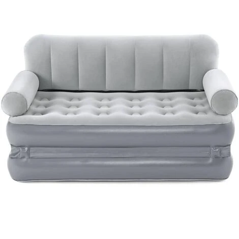 Divano Gonfiabile 3-in-1 In PVC Grigio Bestway 7 Divano Gonfiabile 3-in-1 In PVC Grigio Bestway - immagine 5