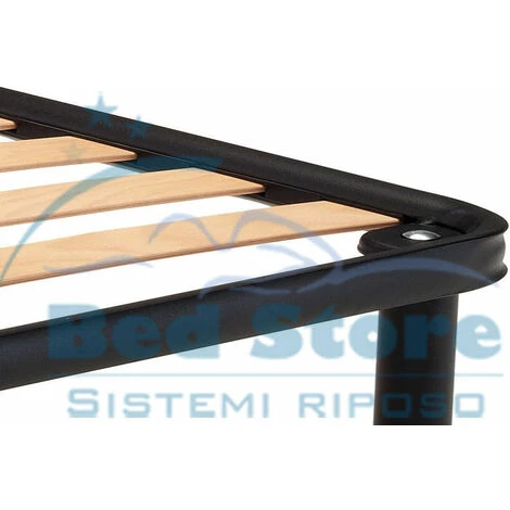 Rete A Doghe Larghe Singola 80X190 Ortopedica 4 Piedi Avvitabili Listelloni Plus 5 Rete A Doghe Larghe Singola 80X190 Ortopedica 4 Piedi Avvitabili Listelloni Plus - immagine 3