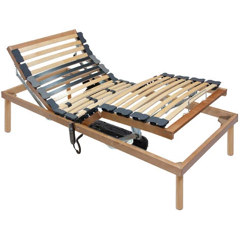 Memoryline Rete Elettrica Motorizzata Platinum Con Doppio Motore OKIN, Doghe Ammortizzate In Faggio, Piedi In Legno Massello, Dispositivo Medico. 3 Memoryline Rete Elettrica Motorizzata Platinum Con Doppio Motore OKIN, Doghe Ammortizzate In Faggio, Piedi In Legno Massello, Dispositivo Medico.