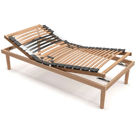 Memoryline Rete Reclinabile Manuale Gold Line Con Doghe Ammortizzate In Legno Naturale Di Faggio, Piedi In Legno Massello, Dispositivo Medico. 3 Memoryline Rete Reclinabile Manuale Gold Line Con Doghe Ammortizzate In Legno Naturale Di Faggio, Piedi In Legno Massello, Dispositivo Medico.