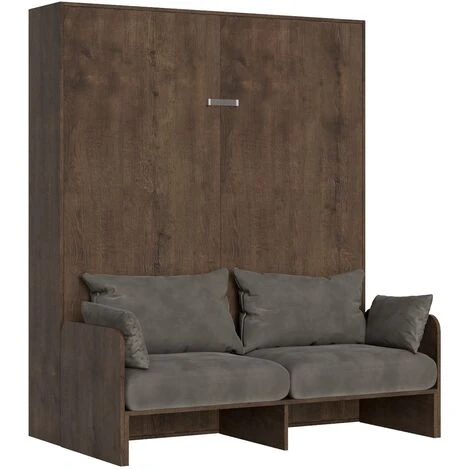 Letto Matrimoniale Sofà Kentaro Verticale A Scomparsa Noce (ALESSIA 20) 3 Letto Matrimoniale Sofà Kentaro Verticale A Scomparsa Noce (ALESSIA 20)