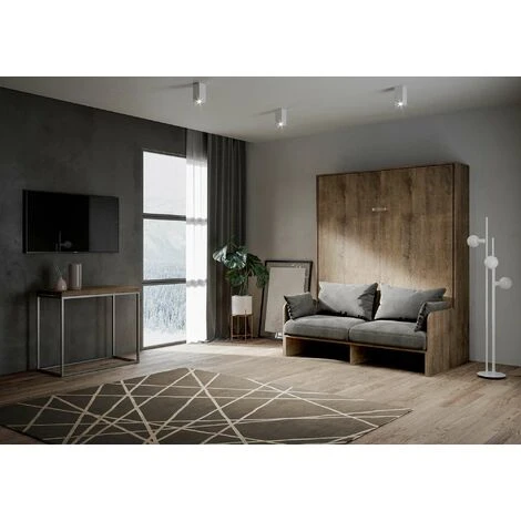 Letto Matrimoniale Sofà Kentaro Verticale A Scomparsa Noce (ALESSIA 20) 4 Letto Matrimoniale Sofà Kentaro Verticale A Scomparsa Noce (ALESSIA 20) - immagine 2