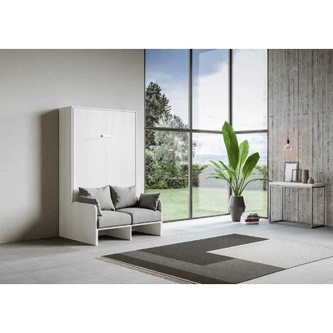 Letto 120 Sofà Kentaro Verticale A Scomparsa Bianco Frassino (ALESSIA 20) 4 Letto 120 Sofà Kentaro Verticale A Scomparsa Bianco Frassino (ALESSIA 20) - immagine 2