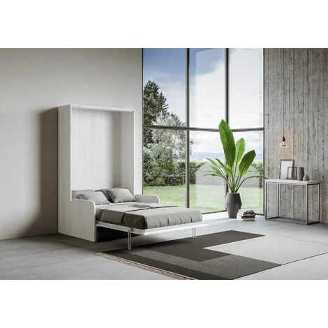 Letto 120 Sofà Kentaro Verticale A Scomparsa Bianco Frassino (ALESSIA 20) 7 Letto 120 Sofà Kentaro Verticale A Scomparsa Bianco Frassino (ALESSIA 20) - immagine 5