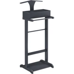 Nova Servomuto Da Camera Design Elegante Con Barra E Ripiano Disponibili Vari Colori Dimensioni : Grigio -LettoMania Italia 94576822 4