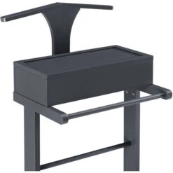 Nova Servomuto Da Camera Design Elegante Con Barra E Ripiano Disponibili Vari Colori Dimensioni : Grigio -LettoMania Italia 94576822 5