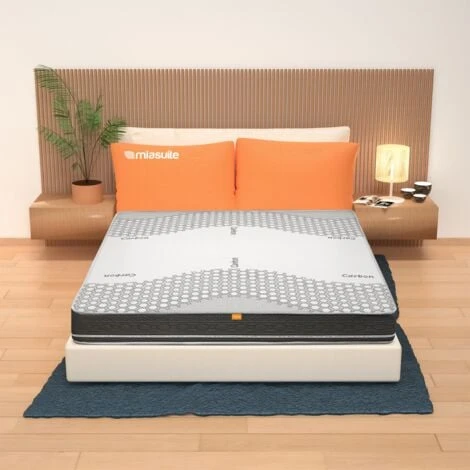 Materasso Molle Insacchettate Singolo 80x190, Alto 22 Cm - Rivestimento Carbon. Jolie 3 Materasso Molle Insacchettate Singolo 80x190, Alto 22 Cm - Rivestimento Carbon. Jolie