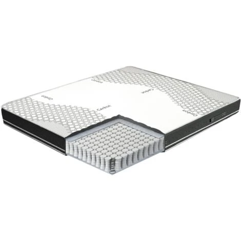 Materasso Molle Insacchettate Singolo 80x190, Alto 22 Cm - Rivestimento Carbon. Jolie 5 Materasso Molle Insacchettate Singolo 80x190, Alto 22 Cm - Rivestimento Carbon. Jolie - immagine 3