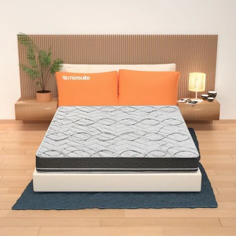 Materasso Molle Insacchettate Una Piazza E Mezza 120x190, Alto 22 Cm - Rivestimento Carbon. Jolie 3 Materasso Molle Insacchettate Una Piazza E Mezza 120x190, Alto 22 Cm - Rivestimento Carbon. Jolie