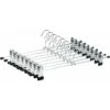 Set Di 12 Grucce In Metallo Cromato Da 30 Cm, Per Pantaloni, Gonne, Calzini, Biancheria Intima, Appendiabiti Antiscivolo Con Clip ， -LettoMania Italia 96205149 1