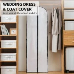 Custodia Per Abiti Da Sposa Custodia Per Indumenti Per Indumenti Borsa Per Abiti Lunga Pieghevole Antipolvere Lavabile A Prova Di Umidità -LettoMania Italia 96502263 3