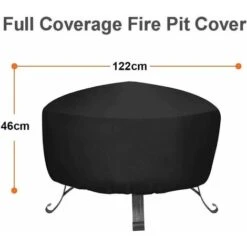 Copertura Rotonda Per Pozzo Del Fuoco - Copertura Impermeabile Per Pozzo Del Fuoco Con Corda Aggraffata + 2 Fibbie A Sgancio Regolabili, Materiale 420D. -LettoMania Italia 96818683 3